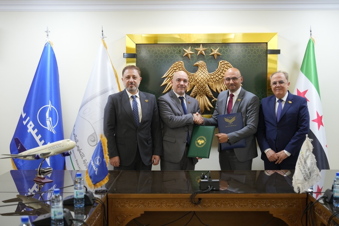 Signing of a Memorandum of Understanding between the Syrian Aviation Holding Company and the Authority for Excellence and Creativity